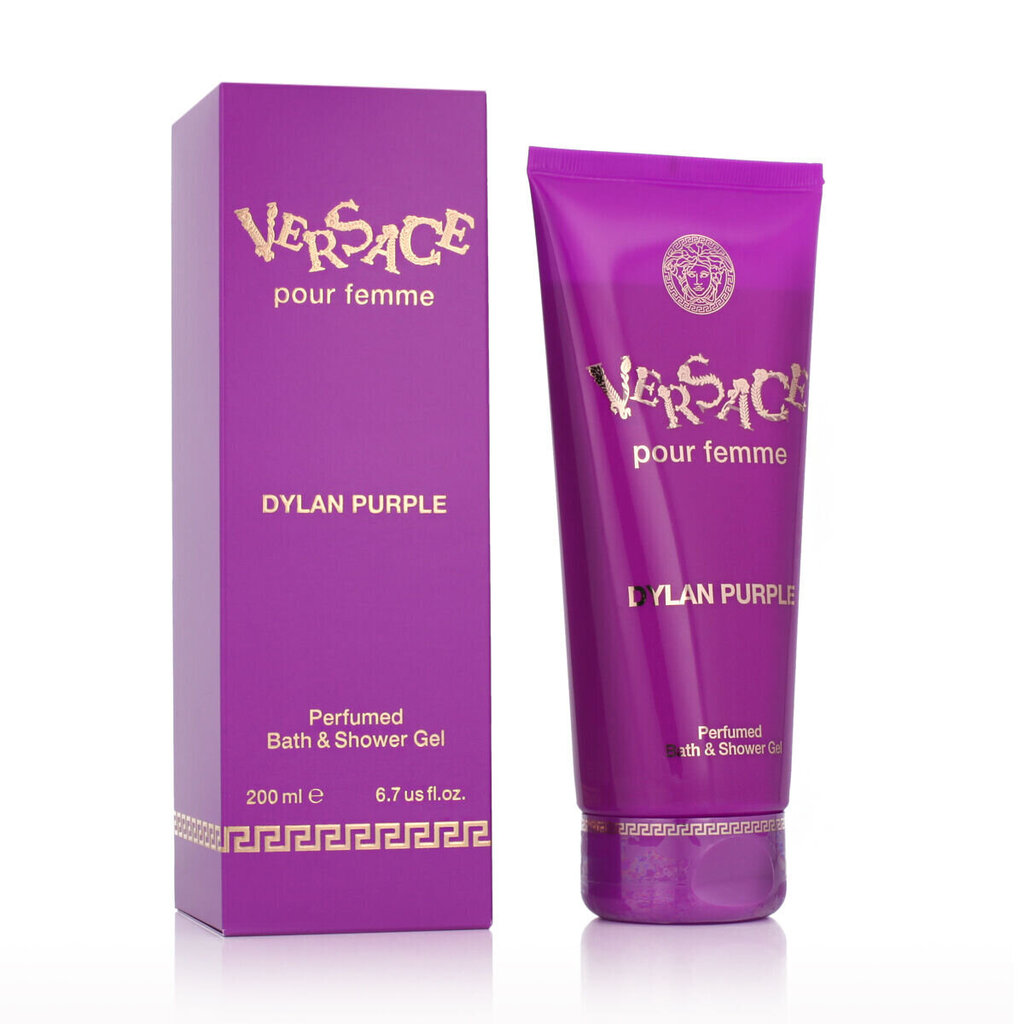 Suihkugeeli Versace Dylan Purple, 200 ml hinta ja tiedot | Suihkusaippuat ja suihkugeelit | hobbyhall.fi