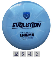 Frisbeegolfkiekko Discmania Distance Driver Lux Vapor Enigma Evolution, sininen hinta ja tiedot | Discmania Urheilu ja vapaa-aika | hobbyhall.fi