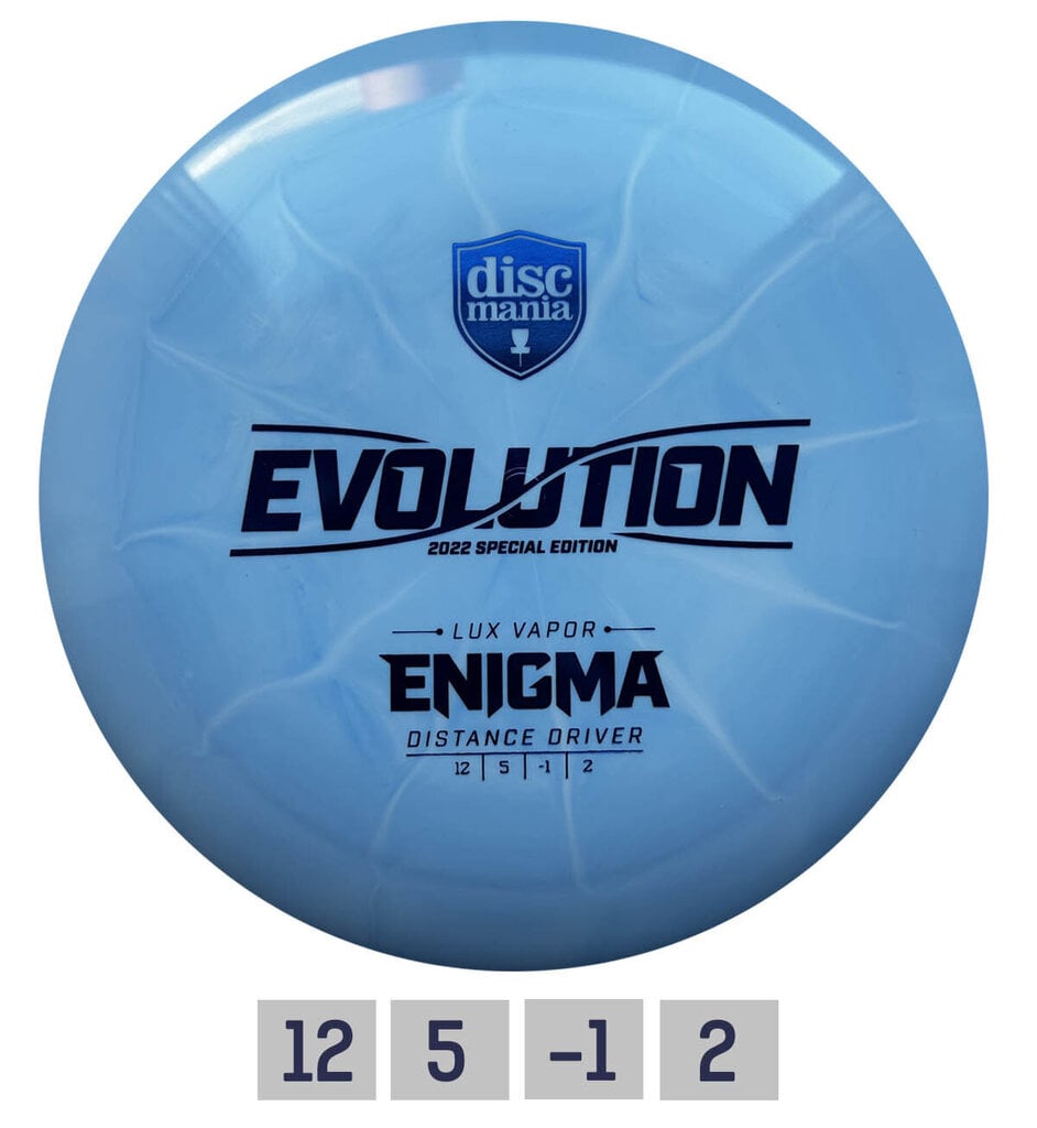 Frisbeegolfkiekko Discmania Distance Driver Lux Vapor Enigma Evolution, sininen hinta ja tiedot | Frisbeegolf | hobbyhall.fi