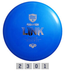 Frisbeegolfkiekko Discmania Putter Hard Exo Link Evolution, sininen hinta ja tiedot | Frisbeegolf | hobbyhall.fi