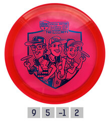 Frisbeegolfkiekko Discmania Distance Driver C-Line CD1 Crushboys, punainen hinta ja tiedot | Frisbeegolf | hobbyhall.fi