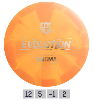 Frisbeegolfkiekko Discmania Distance Driver Lux Vapor Enigma Evolution, oranssi hinta ja tiedot | Frisbeegolf | hobbyhall.fi