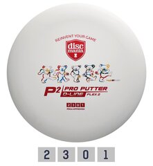 Frisbeekiekko Discmania Putter D-Line P2 Flex 2 Grateful Dead, valkoinen hinta ja tiedot | Frisbeegolf | hobbyhall.fi