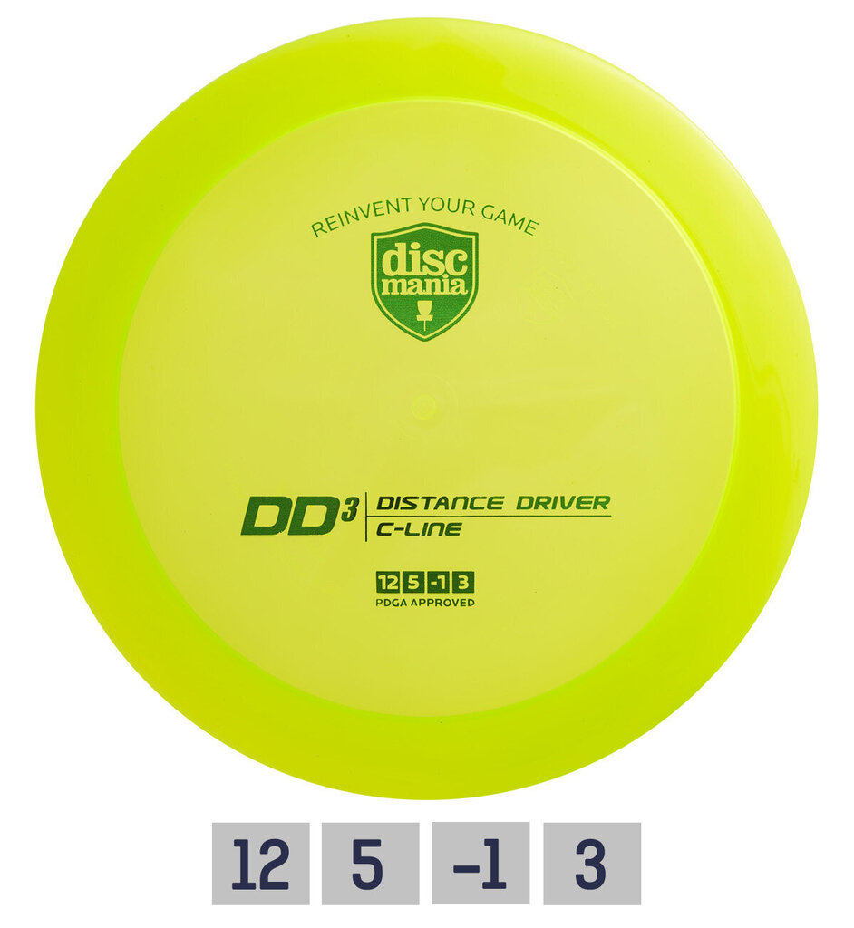 Frisbeegolfkiekko Distance Driver C-Line DD3, vihreä hinta ja tiedot | Frisbeegolf | hobbyhall.fi