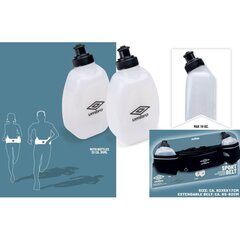 UMBRO juoksuvyö juomapulloilla, 2x300 ml hinta ja tiedot | Umbro Kuntoiluvälineet | hobbyhall.fi