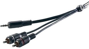 Vivanco-kaapeli Promostick 3,5mm - 2xRCA 1,5m (19320) hinta ja tiedot | Kaapelit ja adapterit | hobbyhall.fi