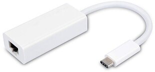 Vivanco adapteri USB-C - LAN, valkoinen (34291) hinta ja tiedot | Adapterit | hobbyhall.fi