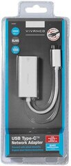 Vivanco adapteri USB-C - LAN, valkoinen (34291) hinta ja tiedot | Vivanco Tietokoneiden lisävarusteet | hobbyhall.fi