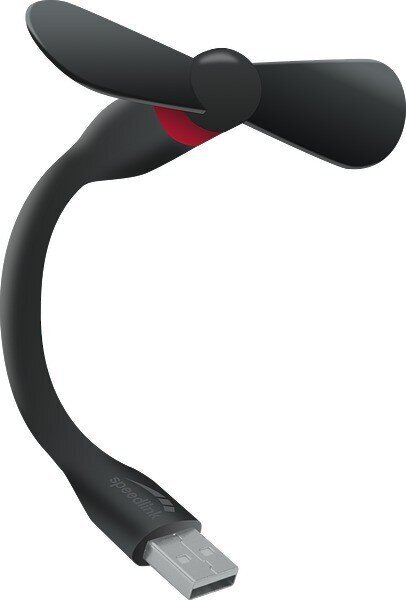 Speedlink USB -tuuletin Mini Aero, musta/punainen (SL-600500-BKRD) hinta ja tiedot | Tuulettimet | hobbyhall.fi