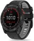 Tech-Protect kellon ranneke IconBand Pro Garmin fenix 3/5X/3HR/5X Plus/6X/6X Pro/7X, musta/harmaa hinta ja tiedot | Älykellojen ja aktiivisuusrannekkeiden lisätarvikkeet | hobbyhall.fi