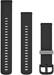 Garmin kellon ranneke Vivoactive 5 20mm, musta hinta ja tiedot | Älykellojen ja aktiivisuusrannekkeiden lisätarvikkeet | hobbyhall.fi