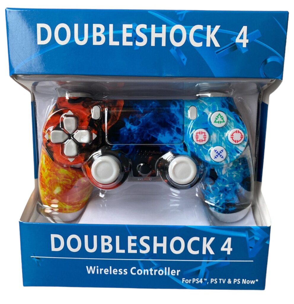 Play RE PlayStation 4 Doubleshock 4 V2 langaton, Bluetooth, kaukosäädin (PS4 /PC/PS5 / Android / iOS) hinta ja tiedot | Ohjaimet ja lisätarvikkeet | hobbyhall.fi