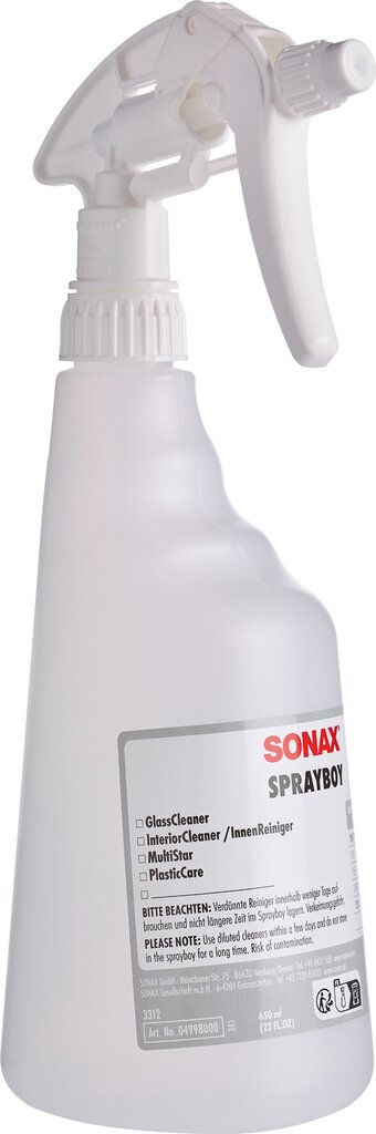 Suihkepullo Sonax Sprayboy, 650ml hinta ja tiedot | Autokemikaalit | hobbyhall.fi