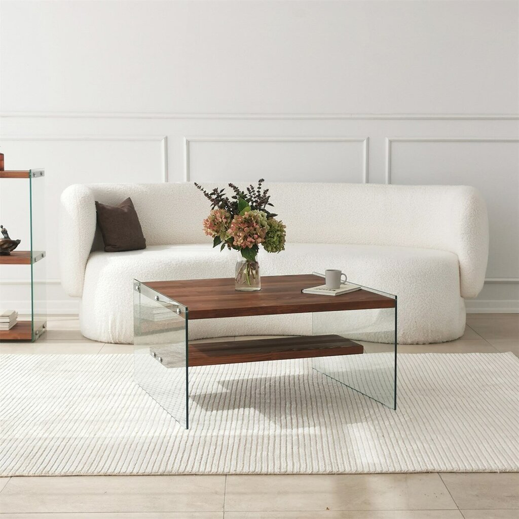 Kahvipöytä, Asir, 75x40x75 cm, ruskea hinta ja tiedot | Sohvapöydät | hobbyhall.fi