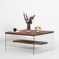 Kahvipöytä, Asir, 75x40x75 cm, ruskea hinta ja tiedot | Sohvapöydät | hobbyhall.fi