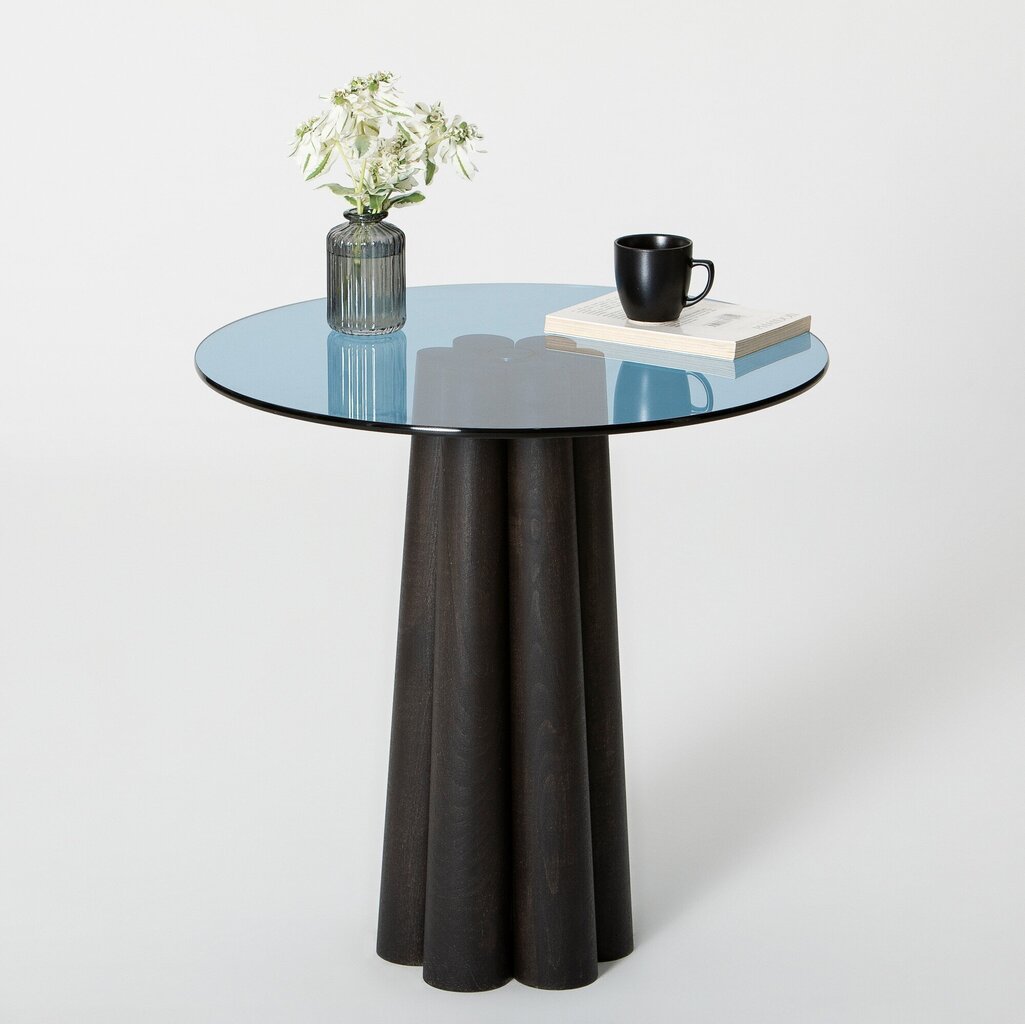 Sohvapöytä Asir, 50x50x50 cm, musta/sininen hinta ja tiedot | Sohvapöydät | hobbyhall.fi