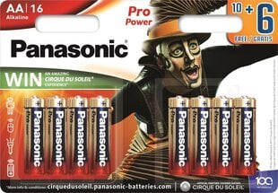 Panasonic Pro Power akku LR6PPG/16B 10+6kpl hinta ja tiedot | Paristot | hobbyhall.fi