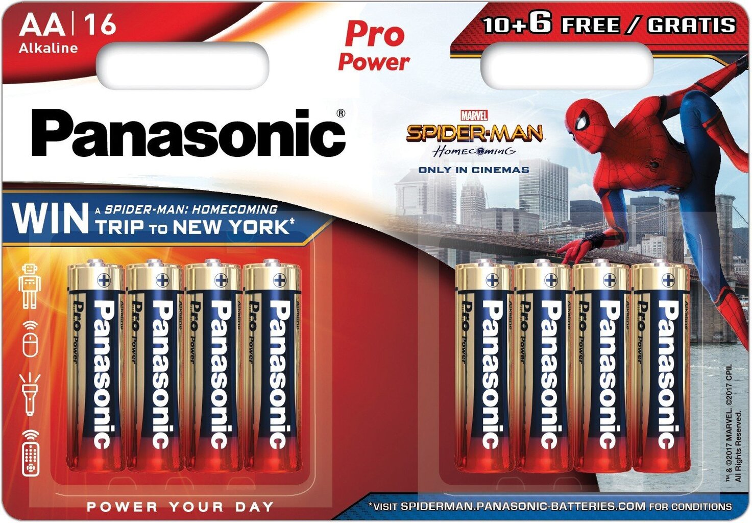 Panasonic Pro Power akku LR6PPG/16B 10+6kpl hinta ja tiedot | Paristot | hobbyhall.fi