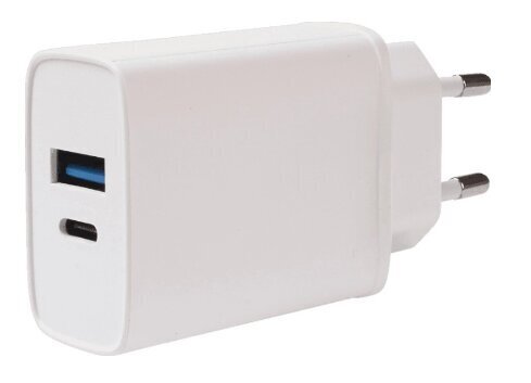 Vivanco laturi USB-A/USB-C PD3 20W, valkoinen (62401) hinta ja tiedot | Puhelimen laturit | hobbyhall.fi