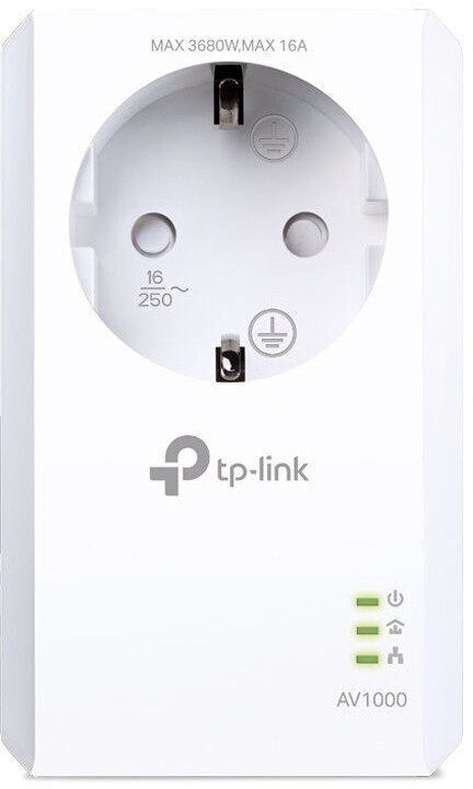WiFi kantaman laajennus TP-Link Powerline AV1000 Gigabit hinta ja tiedot | Kytkimet ja pistorasiat | hobbyhall.fi