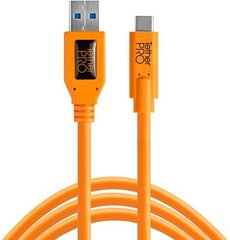 Tether Tools -kaapeli USB - USB-C 4,6 m, oranssi hinta ja tiedot | Tether Tools Matkapuhelimet ja tarvikkeet | hobbyhall.fi