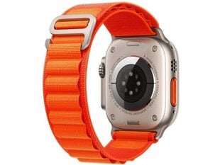 Tech-Protect kellon ranneke Nylon Pro Apple Watch 42/44/45/49mm, oranssi hinta ja tiedot | Älykellojen ja aktiivisuusrannekkeiden lisätarvikkeet | hobbyhall.fi