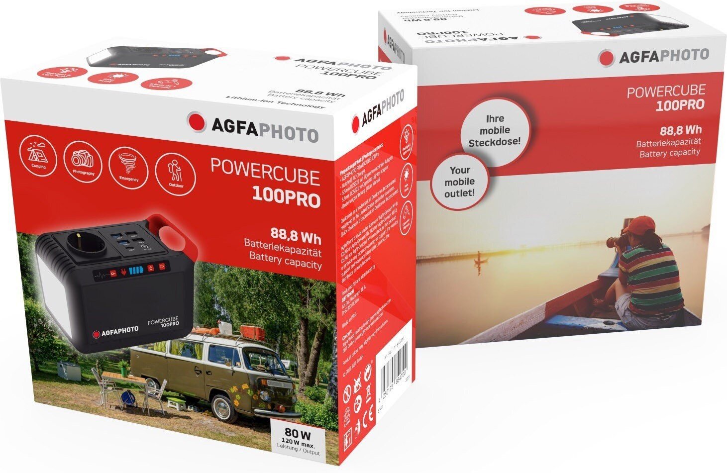 AgfaPhoto Powercube 100 Pro 88.8Wh hinta ja tiedot | Aurinkopaneelit | hobbyhall.fi