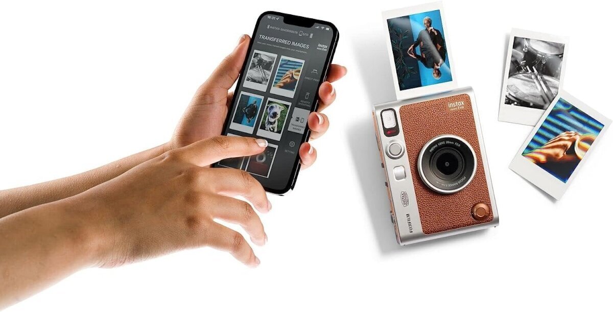 Fujifilm Instax Mini Evo, ruskea hinta ja tiedot | Pikakamerat | hobbyhall.fi