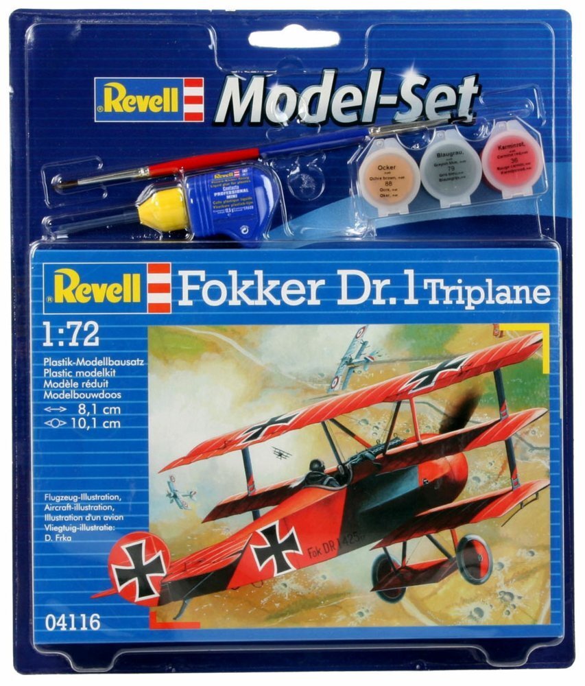 Revell mallisarja Fokker DR.1 1:72 hinta ja tiedot | Poikien lelut | hobbyhall.fi