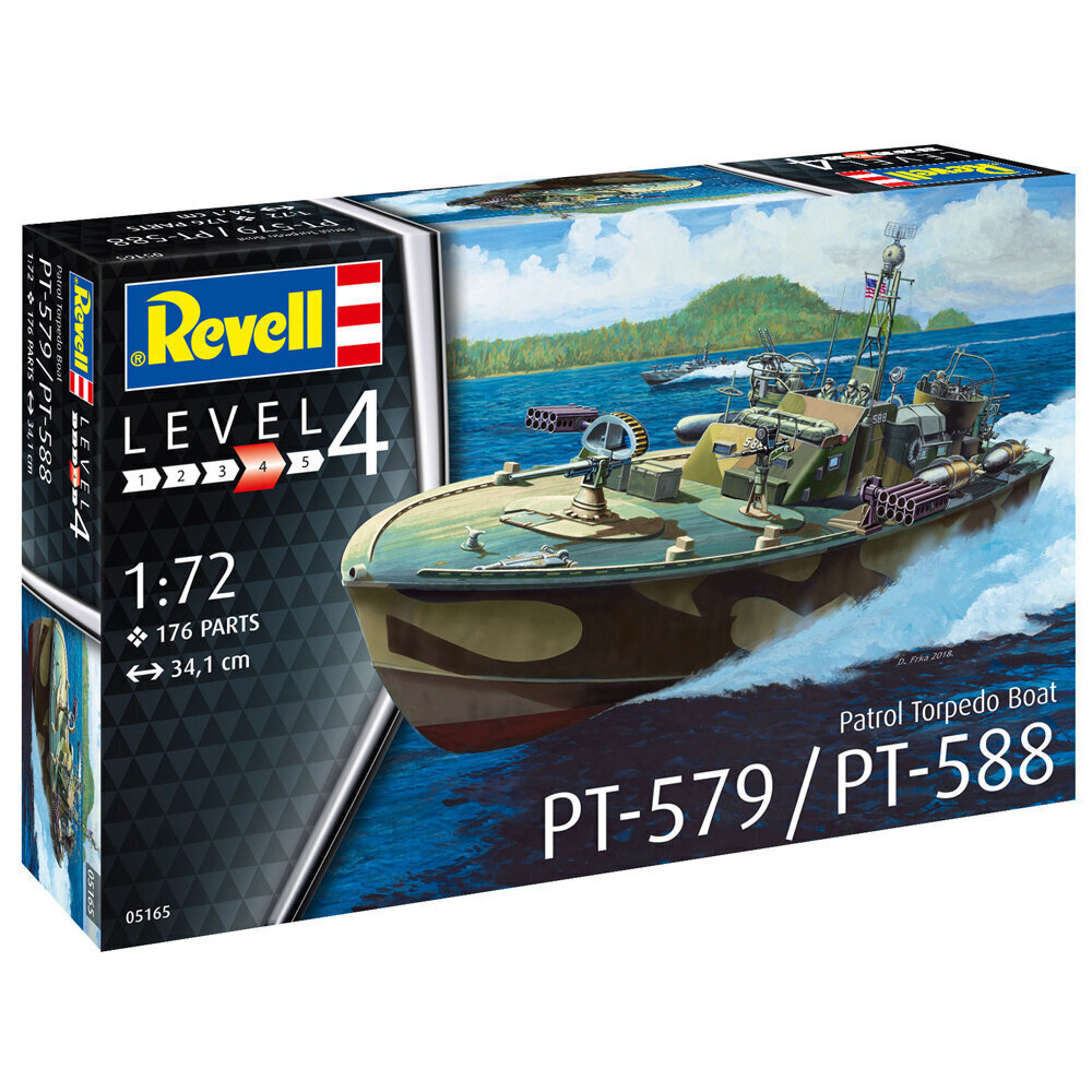 Revell liimamalli partiotorpedovene PT-588/PT-57 1:72 hinta ja tiedot | LEGOT ja rakennuslelut | hobbyhall.fi