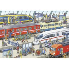 Ravensburger palapeli 2x24 kpl Rautatieasema hinta ja tiedot | Palapelit | hobbyhall.fi