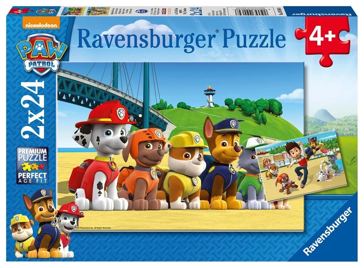 Ravensburger palapeli 2x24 kpl Ryhmä Hau hinta ja tiedot | Palapelit | hobbyhall.fi