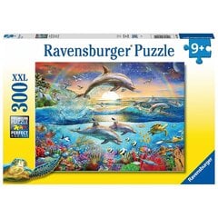 Ravensburger palapeli 300 kpl Dolphin Paradise hinta ja tiedot | Palapelit | hobbyhall.fi