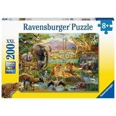 Ravensburger palapeli 200 kpl Savannin eläimiä hinta ja tiedot | Palapelit | hobbyhall.fi