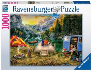 Ravensburger palapeli 1000 kpl Leirintäloma hinta ja tiedot | Palapelit | hobbyhall.fi