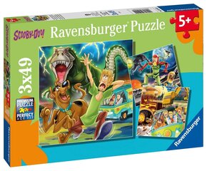 Ravenburger palapeli 3x49 kpl Scooby Doo hinta ja tiedot | Palapelit | hobbyhall.fi