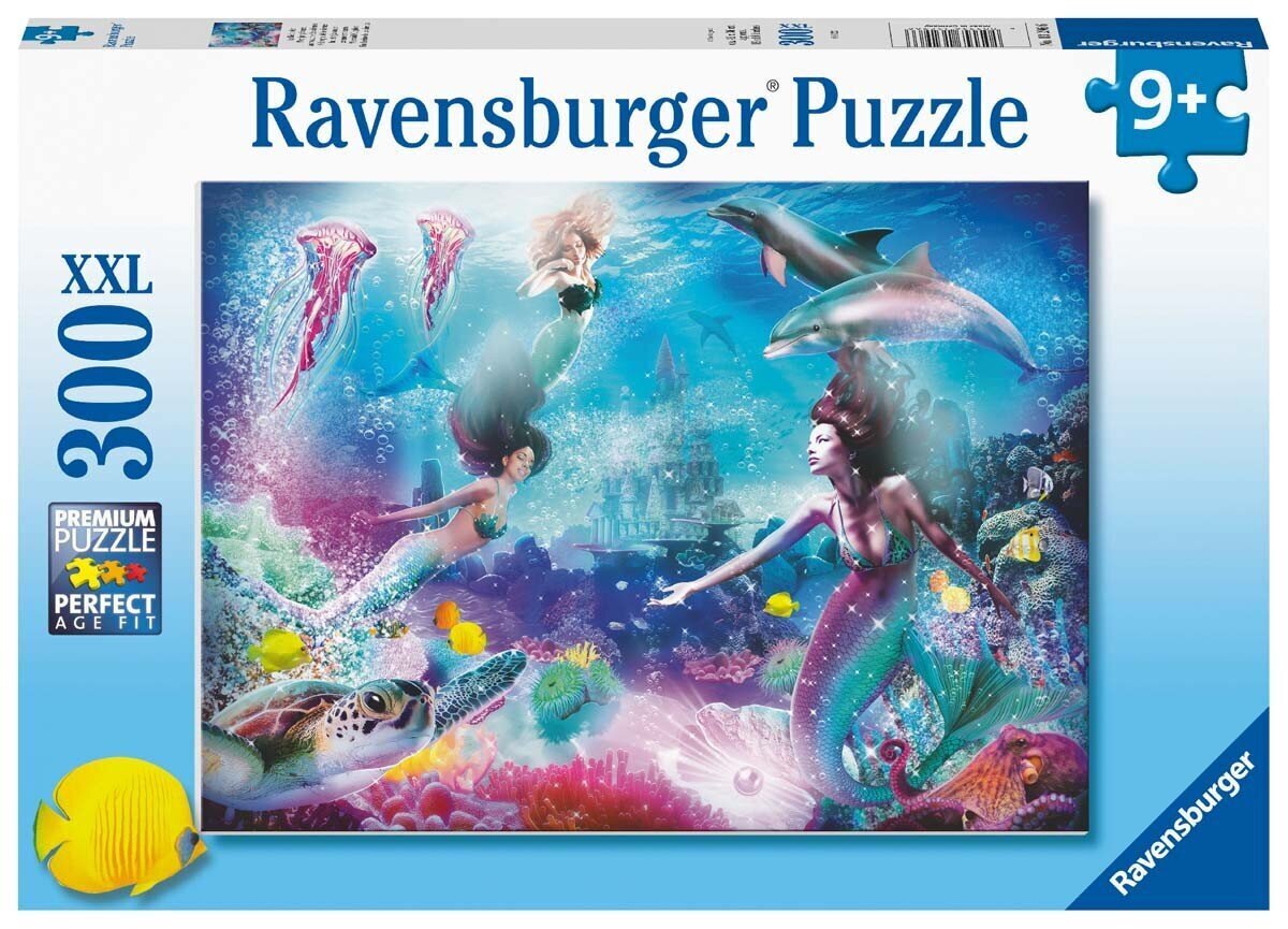 Ravensburger palapeli 300 kpl Mermaids hinta ja tiedot | Palapelit | hobbyhall.fi