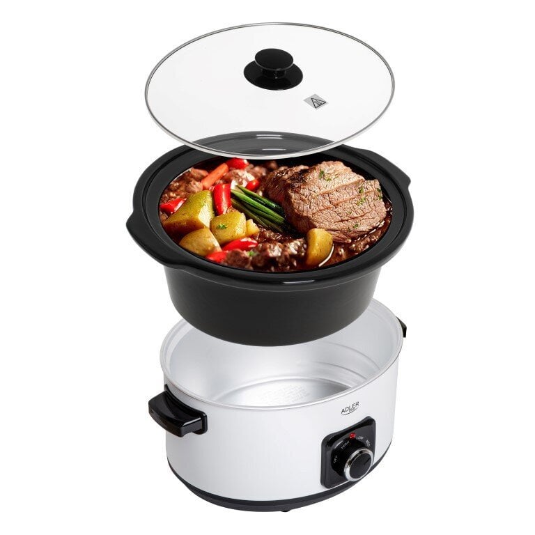 SLOW COOKER ADLER AD-6413W hinta ja tiedot | Höyry- ja monitoimikattilat | hobbyhall.fi