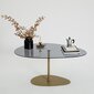 Kahvipöytä, Asir, 90x40x60 cm, tummanharmaa/kulta hinta ja tiedot | Sohvapöydät | hobbyhall.fi