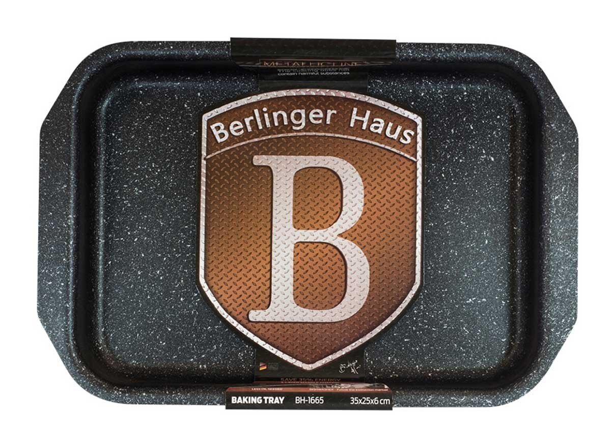 Berlinger Haus graniittipäällysteinen uunipelti Rose Gold, 35 cm, BH-1665 hinta ja tiedot | Uunivuoat ja leivontavälineet | hobbyhall.fi