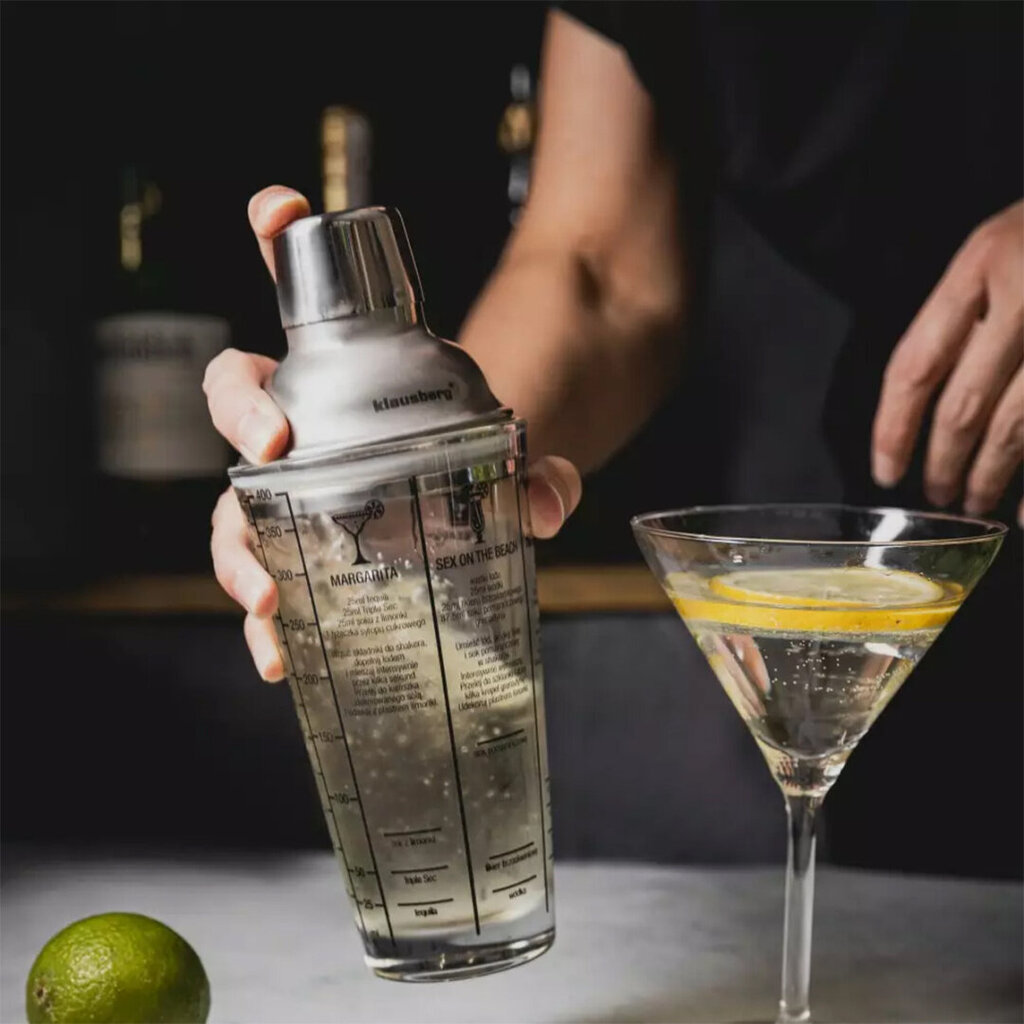 Cocktail shaker, 400 ml hinta ja tiedot | Keittiövälineet | hobbyhall.fi