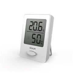 Duux Sense Hygrometer + Thermometer, Whi hinta ja tiedot | Sääasemat, lämpö- ja kosteusmittarit | hobbyhall.fi