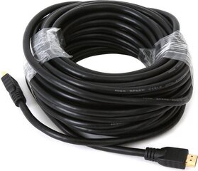 Omega-kaapeli HDMI 15m, musta (OCHB15) hinta ja tiedot | Kaapelit ja adapterit | hobbyhall.fi