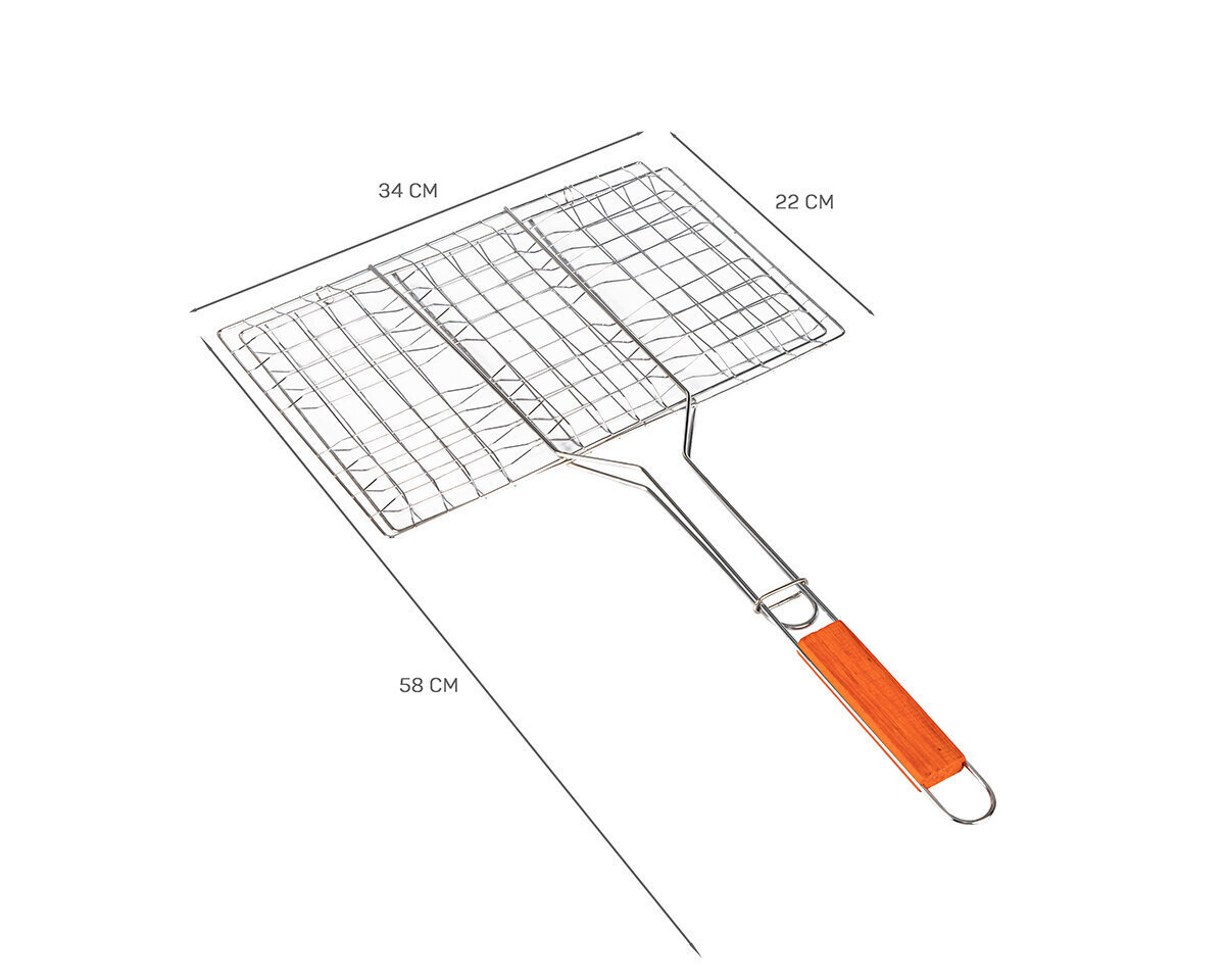 Grilliritilät, 58 cm hinta ja tiedot | Grillitarvikkeet ja -välineet | hobbyhall.fi