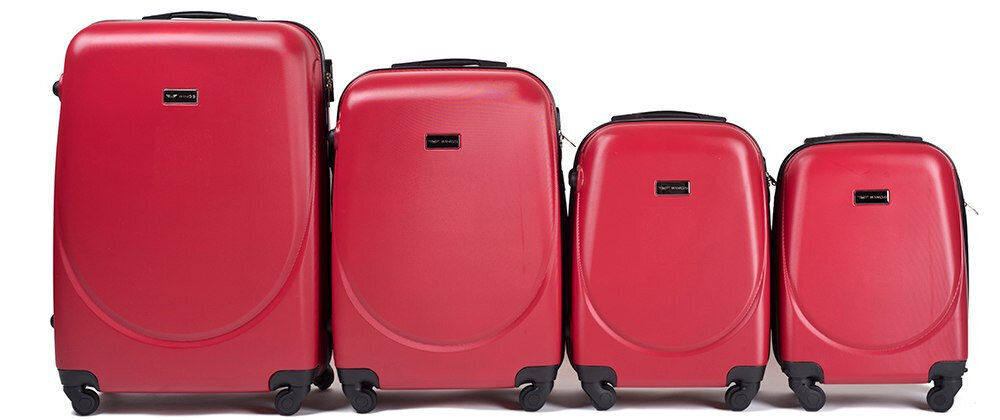 Suuret matkalaukku siivet K310, l, punainen hinta ja tiedot | Matkalaukut ja -kassit | hobbyhall.fi