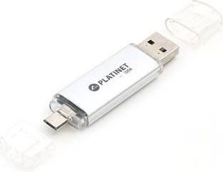Flash-asema Platinet 32GB OTG USB 2.0 + microUSB hopea hinta ja tiedot | Muistitikut | hobbyhall.fi