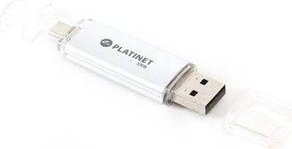 Flash-asema Platinet 32GB OTG USB 2.0 + microUSB hopea hinta ja tiedot | Muistitikut | hobbyhall.fi