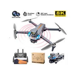 K911 MAX GPS Drone 8K -toimintavideokamera taitettavalla kotelolla, musta hinta ja tiedot | Dronet | hobbyhall.fi