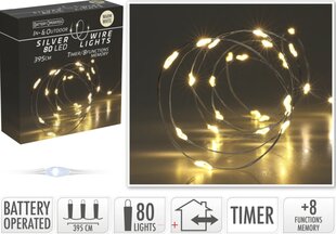 Jouluvaloketju, 80 LED-valoa, 4 m hinta ja tiedot | Jouluvalot | hobbyhall.fi