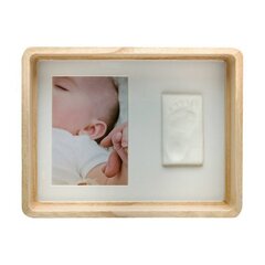 Vauvan kädenjälki-printti, puukehyksellä Baby Art hinta ja tiedot | Kipsisetit ja valokuvakehykset | hobbyhall.fi